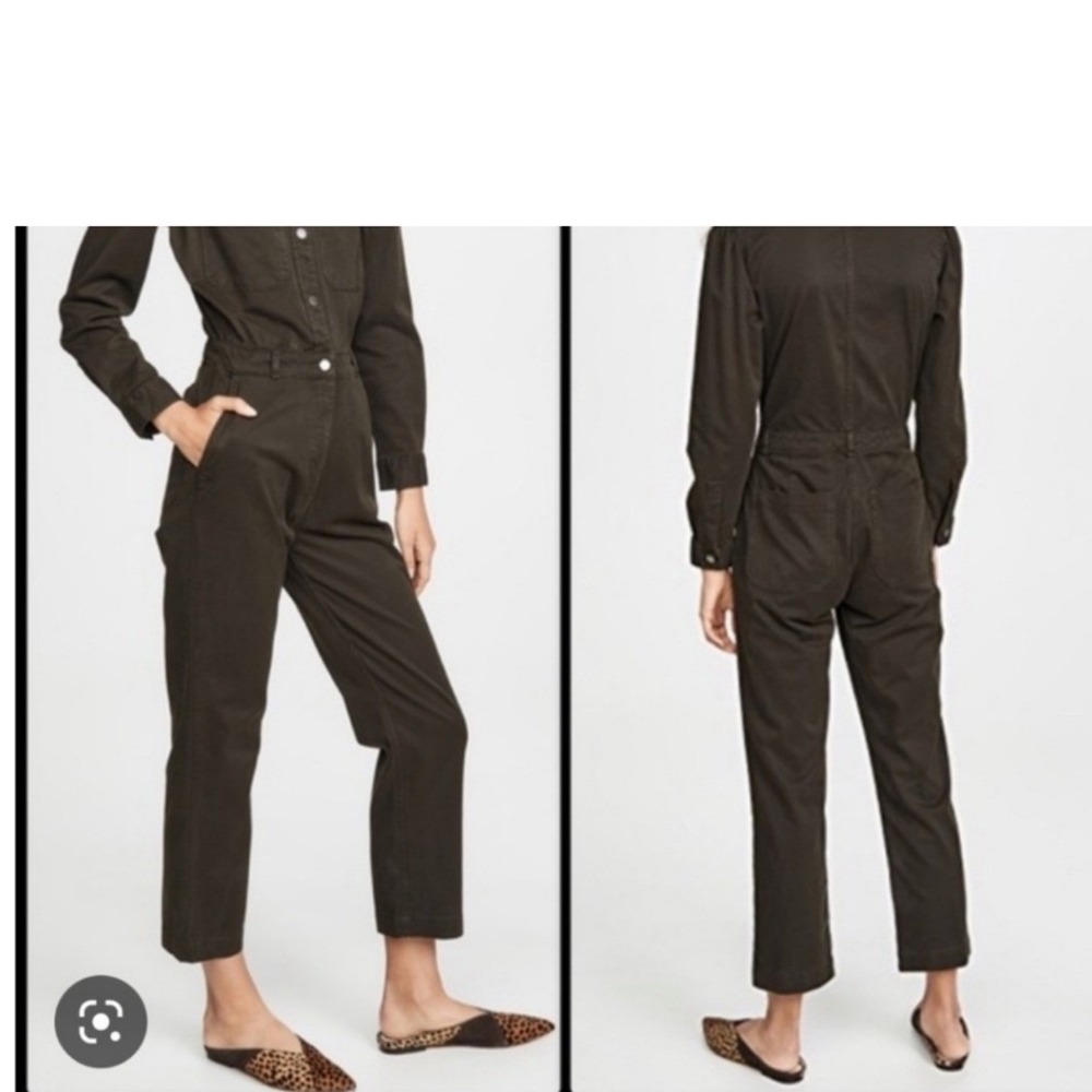 DL1961 Freja Jumpsuit Womens Small Forester Green‎ Utility Boiler Suit Gorpcore - Picture 4 of 10